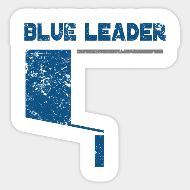 Blue Leader Sticker by SimonBreeze